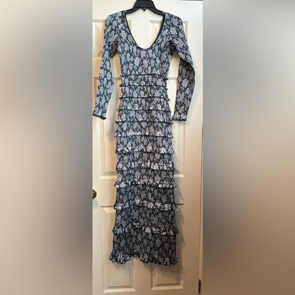 V. Chapman Lanie Ruffle Maxi Dress - Picture 4 of 6